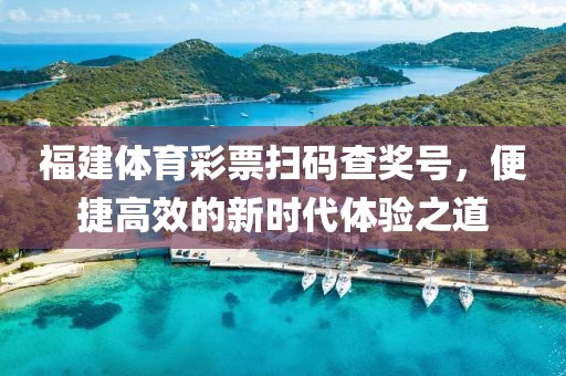 福建体育彩票扫码查奖号，便捷高效的新时代体验之道