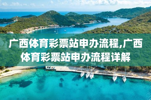 广西体育彩票站申办流程,广西体育彩票站申办流程详解