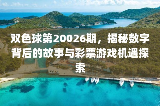 双色球第20026期，揭秘数字背后的故事与彩票游戏机遇探索